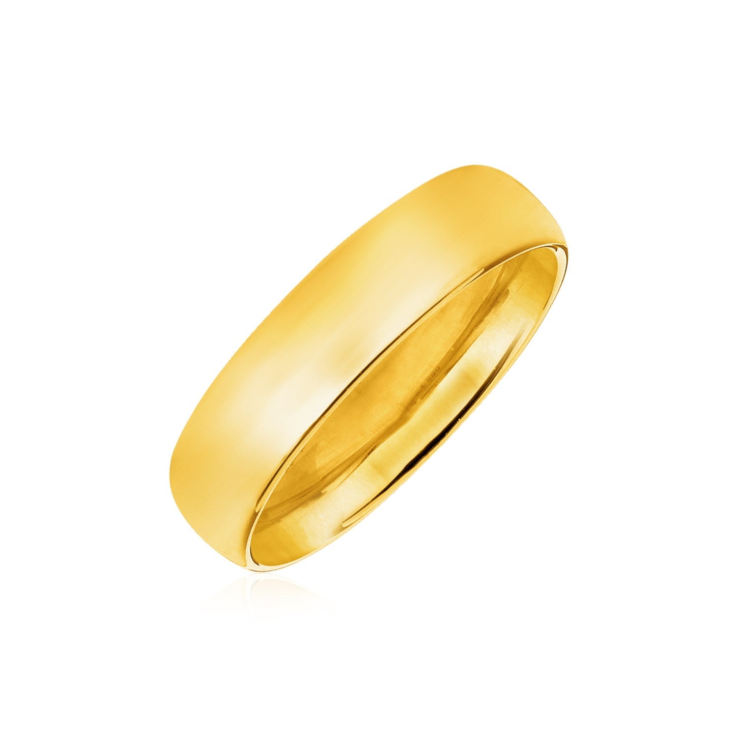 14K Yellow Gold 6Mm Comfort Fit Wedding Band 36976-1