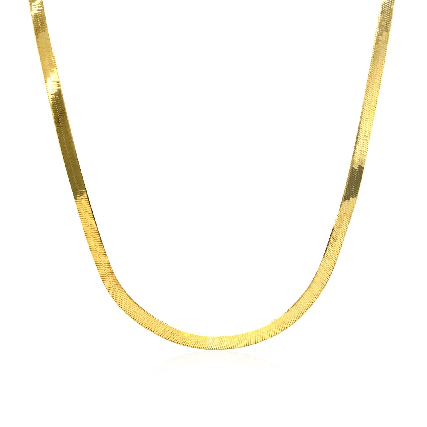 3 0Mm 14K Yellow Gold Super Flex Herringbone Chain 41993-3