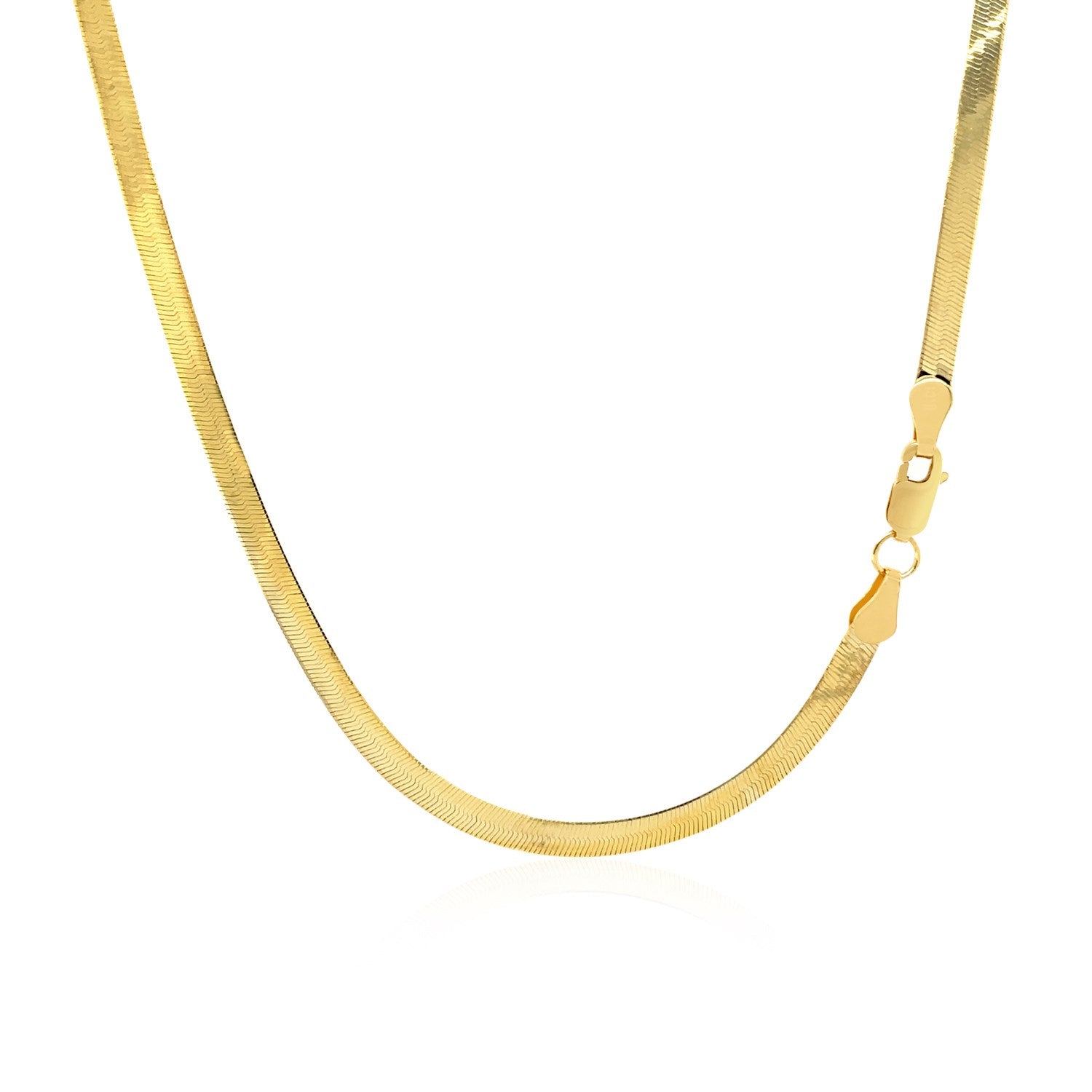 3 0Mm 14K Yellow Gold Super Flex Herringbone Chain 41993-4