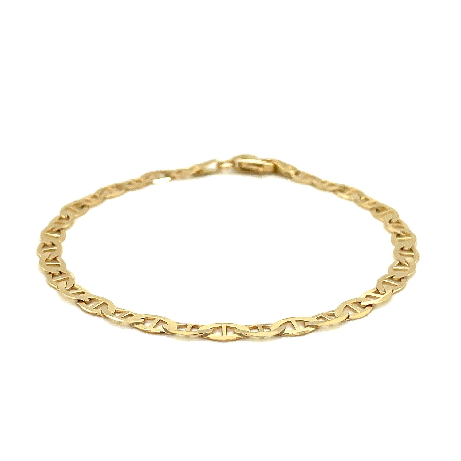 4 5Mm 14K Yellow Gold Mariner Link Bracelet 10309-2