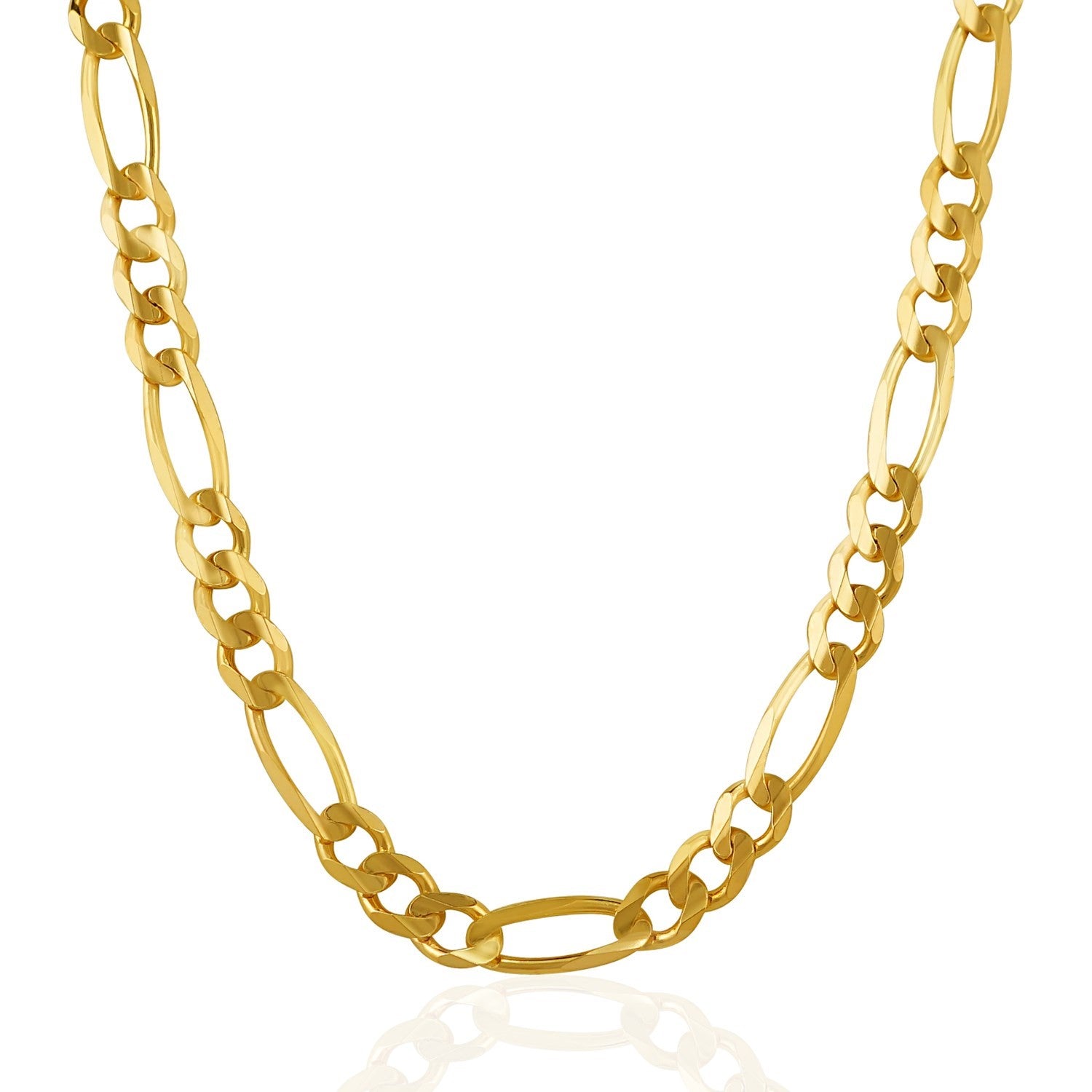 10K Yellow Gold Solid Figaro Chain 6 60 Mm 26366-2