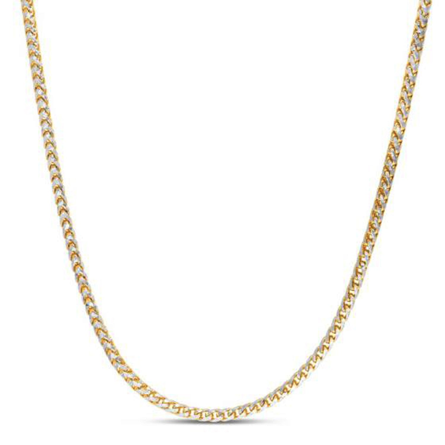 3 1Mm 14K Yellow Gold Round Pave Franco Chain 89045-2