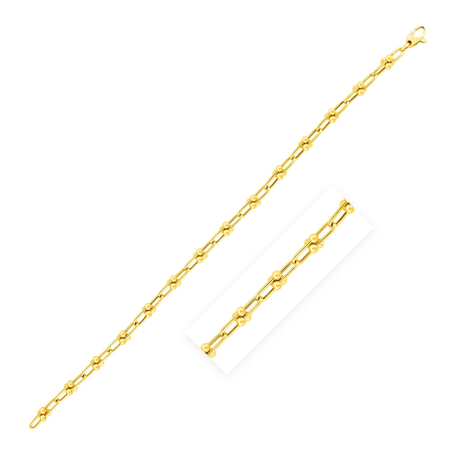14K Yellow Gold 7 1 2 Inch Jax Chain Bracelet 69873-1