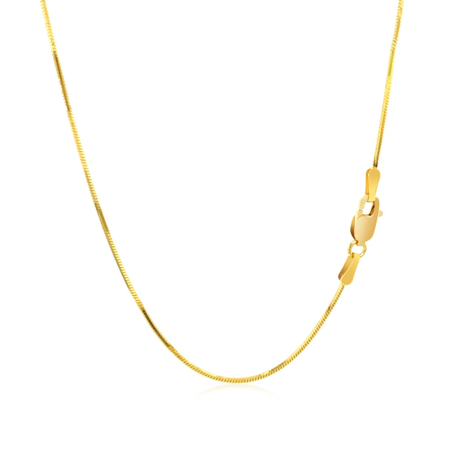 14K Yellow Gold Octagonal Shiny Snake Chain 0 8Mm 61991-4